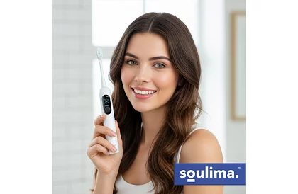 Sonický elektrický zubný kefka X800 – biely – 90 000 ot./min + 6 hlavíc