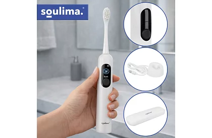 Sonický elektrický zubný kefka X800 – biely – 90 000 ot./min + 6 hlavíc