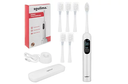 Sonický elektrický zubný kefka X800 – biely – 90 000 ot./min + 6 hlavíc