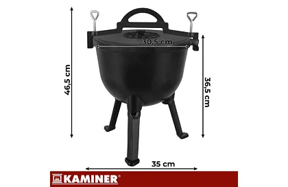 Liatinový smaltovaný hrniec 10 litrov