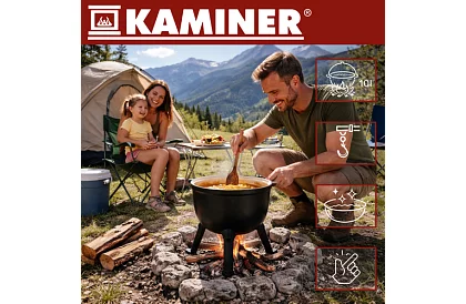 Liatinový smaltovaný hrniec 10 litrov