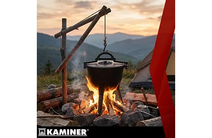 Liatinový smaltovaný hrniec 10 litrov