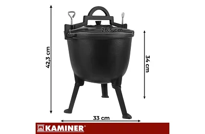 Liatinový smaltovaný hrniec 8 litrov