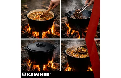 Liatinový smaltovaný hrniec 8 litrov