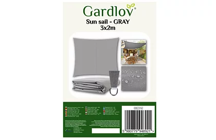 Stínící sluneční plachta 3 × 2 m – Šedá