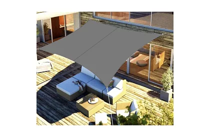 Stínící sluneční plachta 3 × 2 m – Šedá
