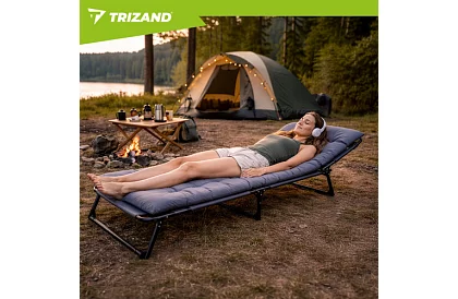 Skladacie záhradné ležadlo 192 × 68 × 28 cm – Šedé