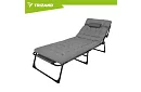 Skladacie záhradné ležadlo 192 × 68 × 28 cm – Šedé