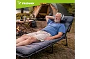 Skladacie záhradné ležadlo 192 × 68 × 28 cm – Šedé