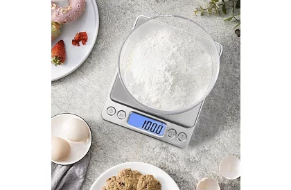 Presná LCD elektronická kuchynská váha 500 g / 0,01 g