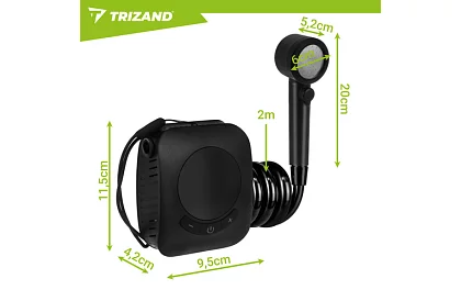 Kempingová sprcha s LCD a pumpou 8000 mAh – dobíjacia