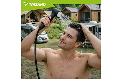 Kempingová sprcha s LCD a pumpou 8000 mAh – dobíjacia