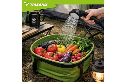 Kempingová sprcha s LCD a pumpou 6000 mAh – dobíjacia