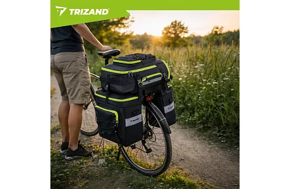 Taška na bicykel, batoh 3v1 – na nosič bicykla - 65 l