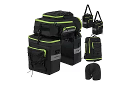 Taška na bicykel, batoh 3v1 – na nosič bicykla - 65 l