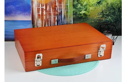 Výtvarná sada na maľovanie v drevenom puzdre – 177 kusov