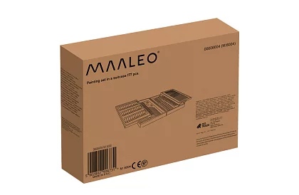 Výtvarná sada na maľovanie v drevenom puzdre – 177 kusov