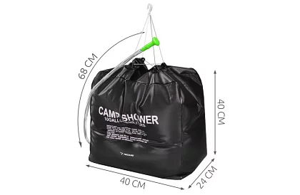 Prenosná cestovná solárna sprcha OLARN 40 litrov