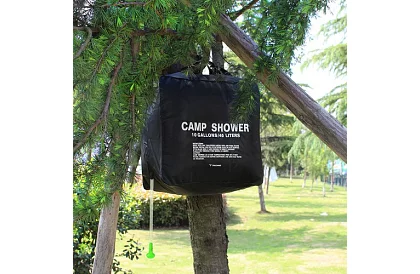 Prenosná cestovná solárna sprcha OLARN 40 litrov