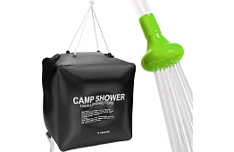 Prenosná cestovná solárna sprcha OLARN 40 litrov