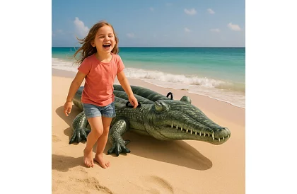 Nafukovacie lehátko krokodíl 170 x 86 cm – I57551