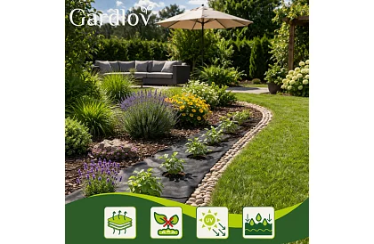 UV agrotextílie proti burine 1,6x20 m, 50 g/m2, čierna