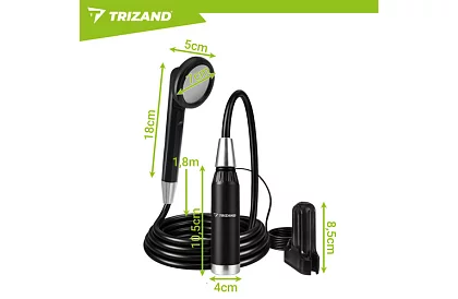 Kempingová sprcha s pumpou 2200 mAh – dobíjacia