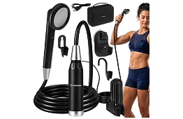 Kempingová sprcha s pumpou 2200 mAh – dobíjacia