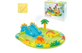 Nafukovacie vodné ihrisko so šmykľavkou 191 x 152 x 58 cm – Dinosaurus I57166