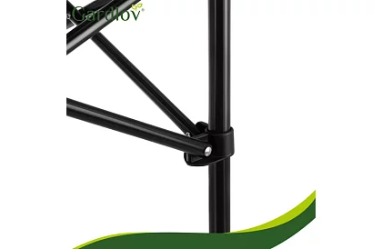 Skladací čierny záhradný stôl – stôl na balkón, terasu