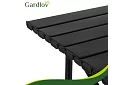 Skladací čierny záhradný stôl – stôl na balkón, terasu
