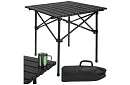 Skladací čierny záhradný stôl – stôl na balkón, terasu