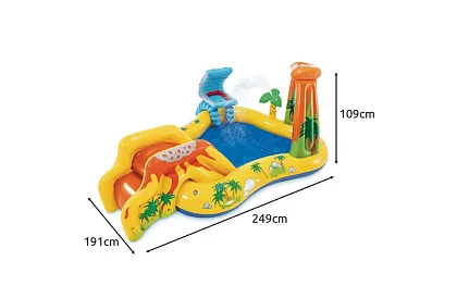 Nafukovacie vodné ihrisko so šmykľavkou 5 v 1 – I57444