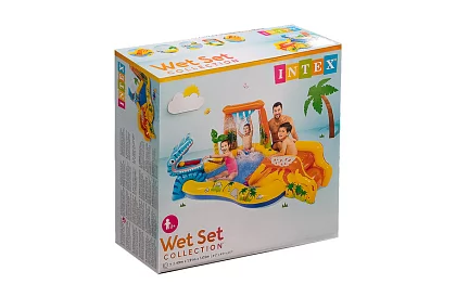 Nafukovacie vodné ihrisko so šmykľavkou 5 v 1 – I57444