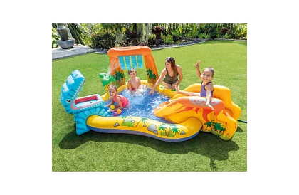 Nafukovacie vodné ihrisko so šmykľavkou 5 v 1 – I57444
