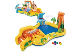 Nafukovacie vodné ihrisko so šmykľavkou 5 v 1 – I57444