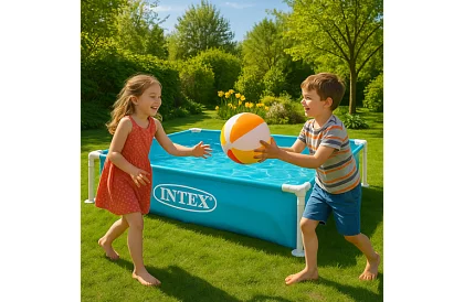 Detský bazén s rámom 122 × 122 × 30 cm – I57173