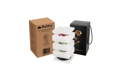 Večná ruža v skle s LED osvetlením