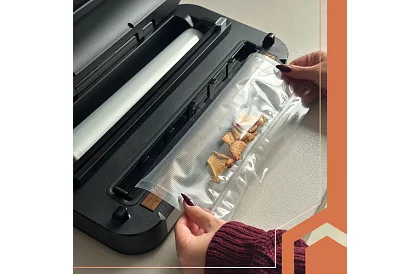 Vakuová zváračka fólií s rezacím nožom - 95 kPa, 125 W