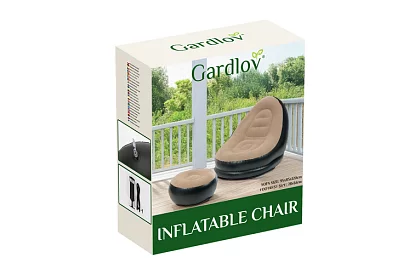 Nafukovacie kreslo s podnožkou - nosnosť 120 kg