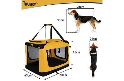 Skladacia prepravná taška pre zvieratá – 60 × 42 × 44 cm