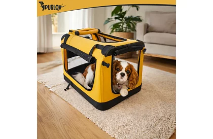 Skladacia prepravná taška pre zvieratá – 60 × 42 × 44 cm