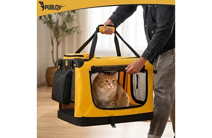 Skladacia prepravná taška pre zvieratá – 60 × 42 × 44 cm