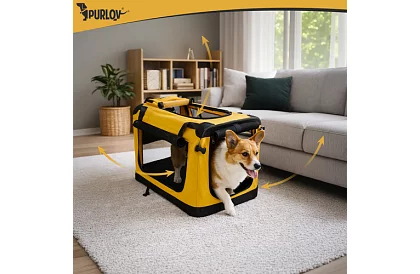 Skladacia prepravná taška pre zvieratá – 60 × 42 × 44 cm