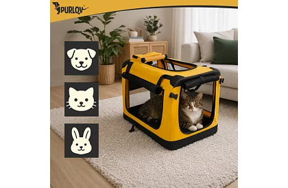 Skladacia prepravná taška pre zvieratá – 60 × 42 × 44 cm