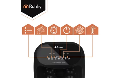 Vodný masážny prístroj na nohy s vyhrievaním a hydromasážou – 550 W