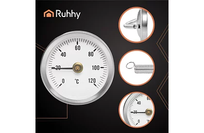 Príložný guľatý teplomer do 120 °C