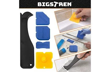 Sada špachtlí, stierok na nanášanie a odstraňovanie škárovacích hmôt