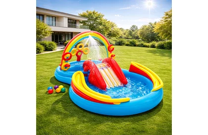 Nafukovacie vodné ihrisko 297 x 193 x 135 cm - I57453NP