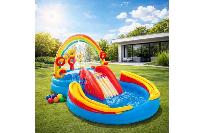 Nafukovacie vodné ihrisko 297 x 193 x 135 cm - I57453NP